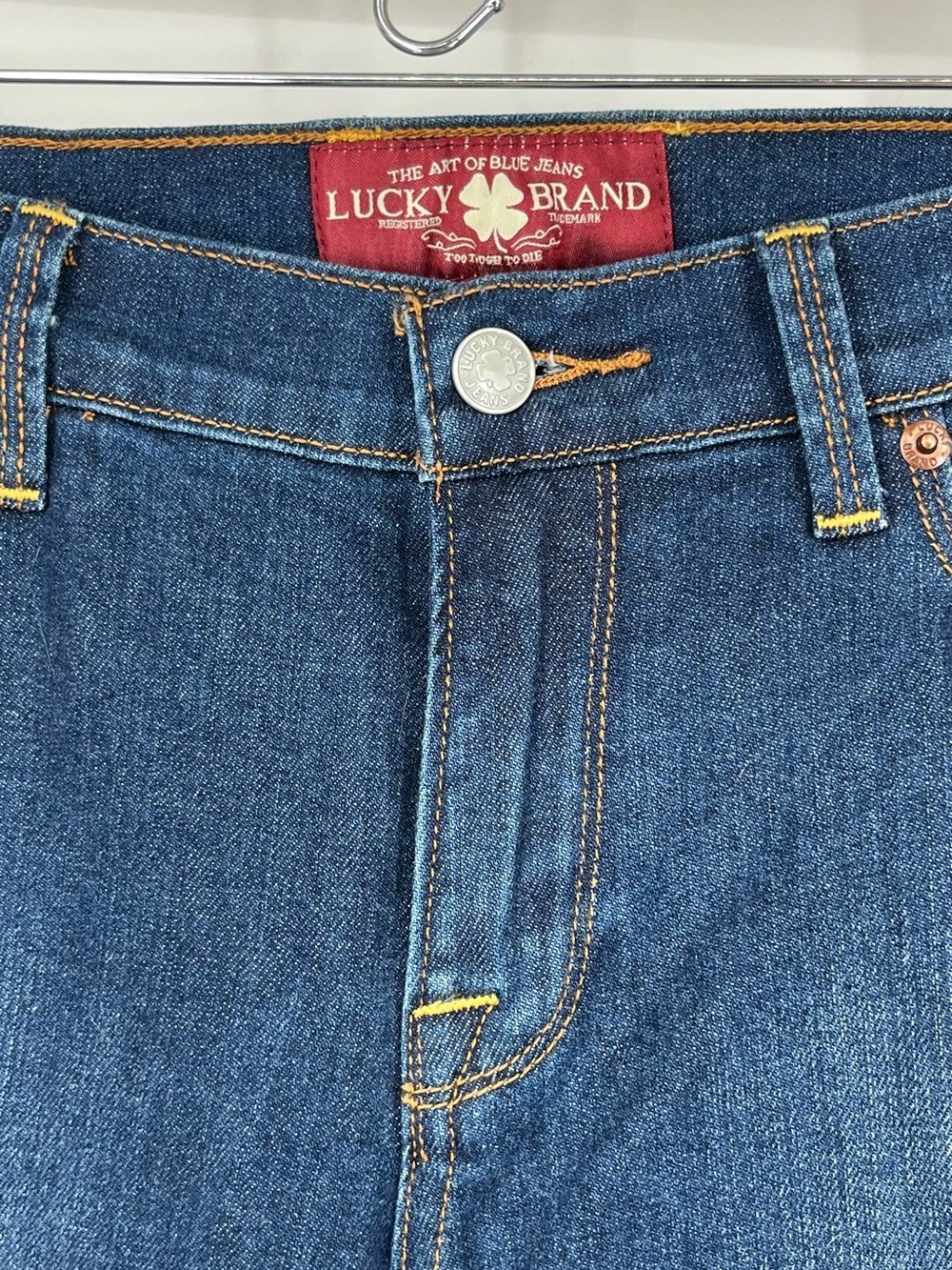 Lucky Brand Sofia Dark Blue Boot Cut Jeans sz 12/31 reg. NWT - Picture 5 of 14